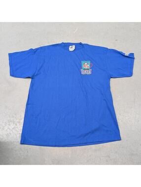 Vintage NFL Sunday Ticket Logo Athletic Blue T-shirt